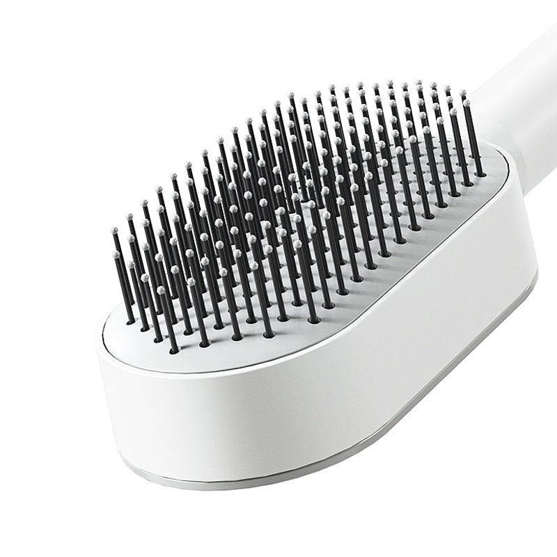 Self Cleaning Anti-Static Hair Brush with Airbag Massager
