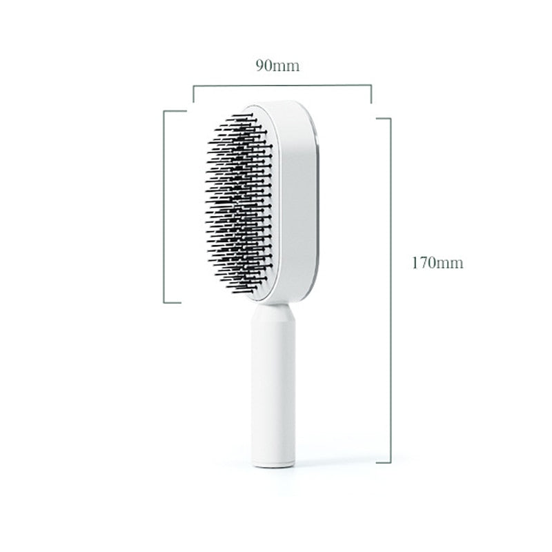 Self Cleaning Anti-Static Hair Brush with Airbag Massager