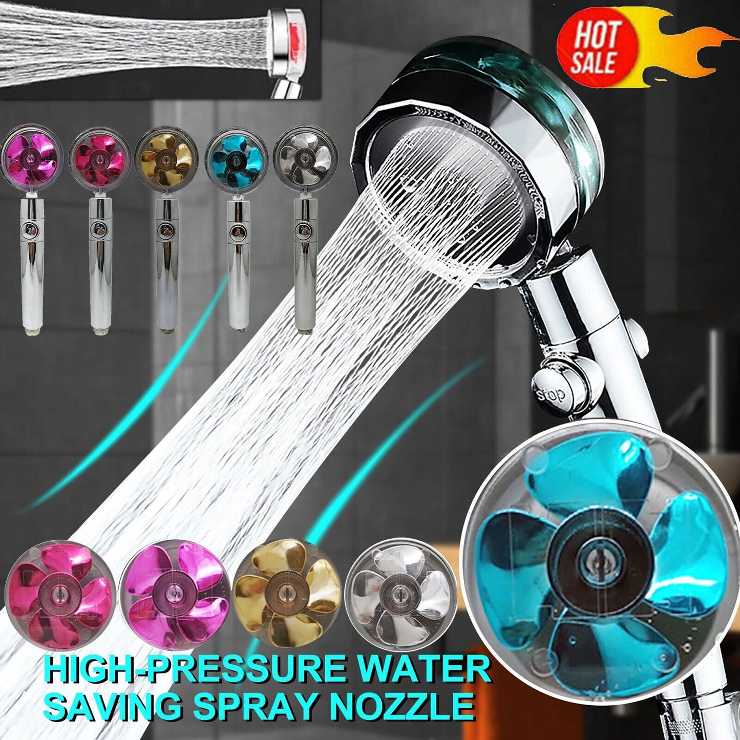 Durable High Pressure Water-Saving Shower Head