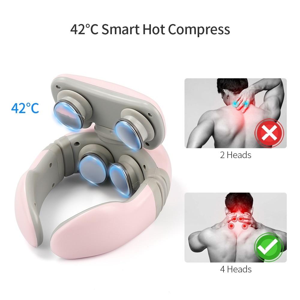 Intelligent 4D Neck Shoulder Massager with TENS Pulse Technology