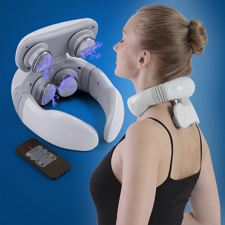 Intelligent 4D Neck Shoulder Massager with TENS Pulse Technology