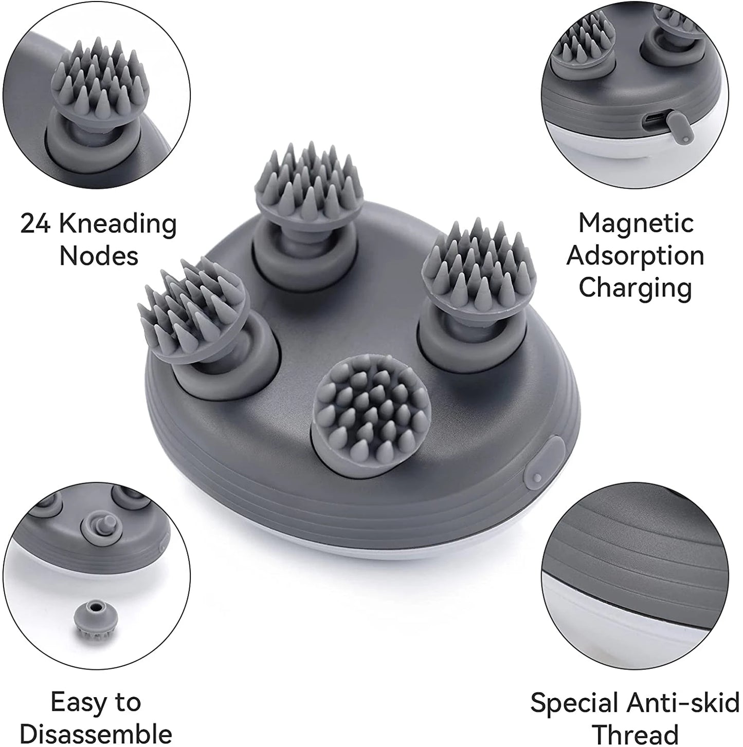 Portable Deep Tissue Soothing Head and Scalp Massager