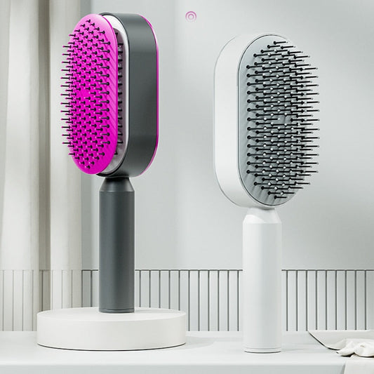 Self Cleaning Anti-Static Hair Brush with Airbag Massager