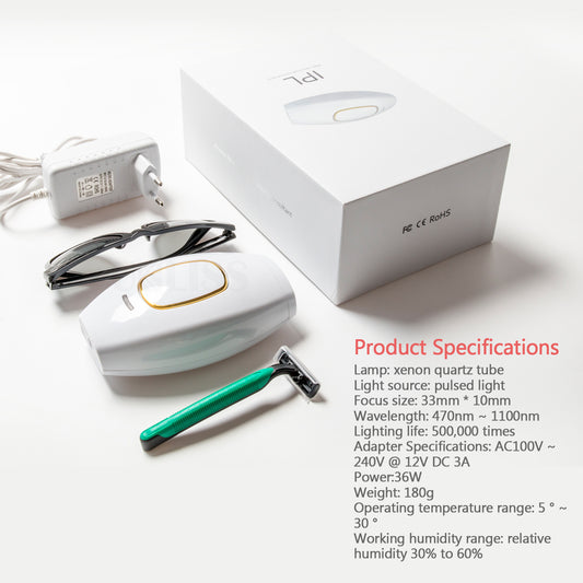 Xenon Quartz Tube Light Hair Removal Set